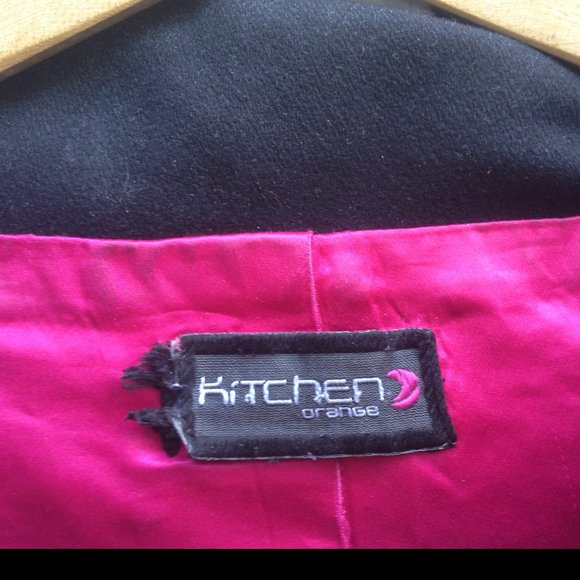 Kitchen Orange futuristic high-collar wool coat - Picture 3 of 10